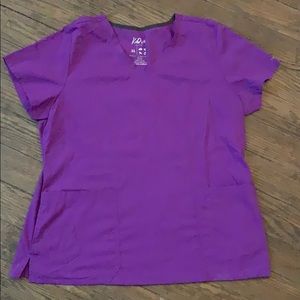 Purple scrub top